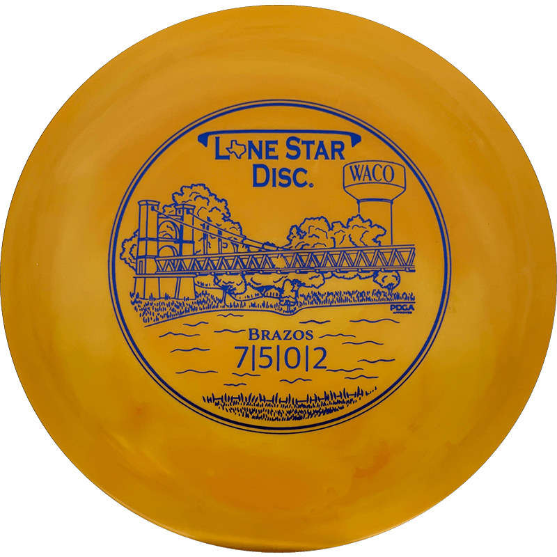 Lone Star Discs Brazos Lone Star Discs Brazos - Bravo / 171g - Orange Swirl (Blue Foil) - Skyline Disc Golf