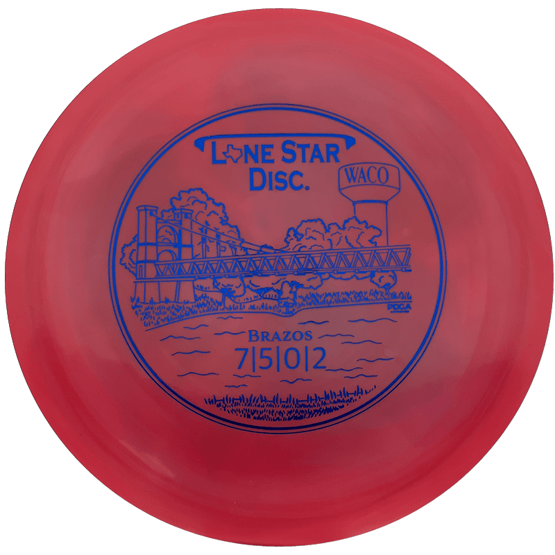 Lone Star Discs Brazos Lone Star Discs Brazos - Bravo / 171g - Red Swirl (Blue Foil) - Skyline Disc Golf