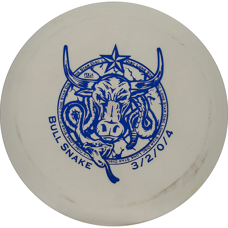 Lone Star Discs Bull Snake Lone Star Discs Bull Snake - Victor 1 / 175g - White (Blue) - Skyline Disc Golf