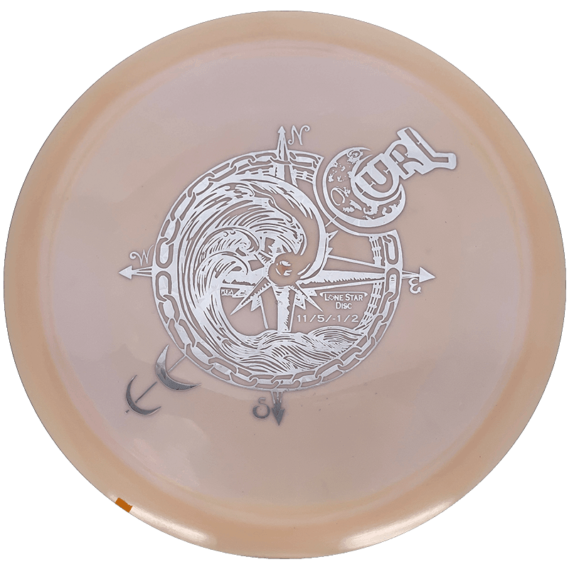 175g - Soft Peach (Silver) Bravo Lone Star Discs Curl - Skyline Disc Golf