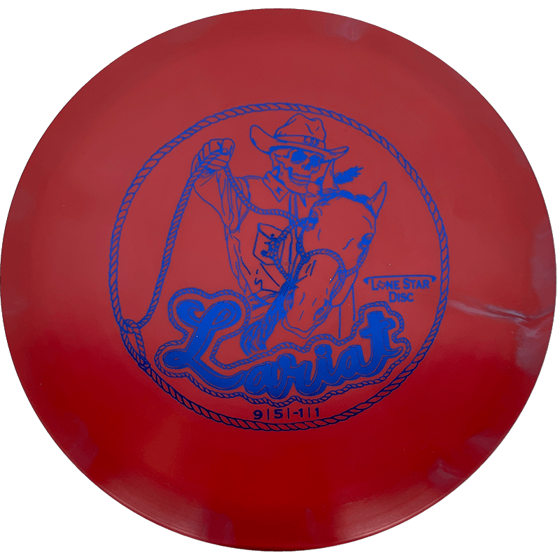 Lone Star Discs Lariat Lone Star Discs Lariat - Alpha / 173g - Red (Blue Foil) - Skyline Disc Golf