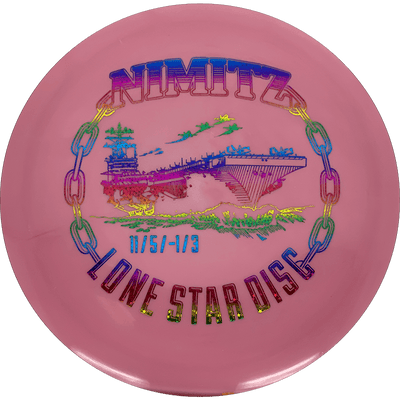 Lone Star Discs Nimitz Lone Star Discs Nimitz - Bravo / 172g - Soft Red/Pink (Rainbow Stars) - Skyline Disc Golf