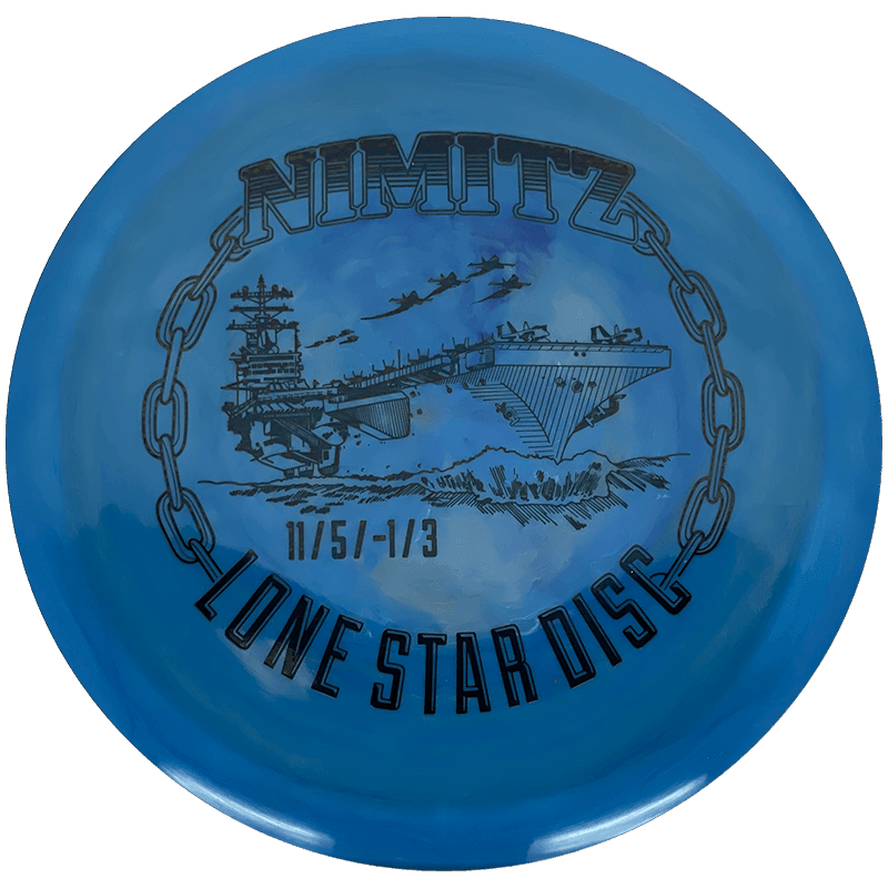 175g - Blue Swirl (Black) Alpha Lone Star Discs Nimitz - Skyline Disc Golf