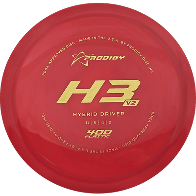 Prodigy Disc H3 V2 Prodigy Disc H3 V2 - 400 / 167g - Red (Gold) - Skyline Disc Golf