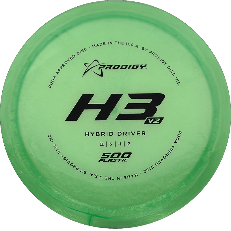 Prodigy Disc H3 V2 Prodigy Disc H3 V2 - 500 / 174g - Light Green (Black) - Skyline Disc Golf