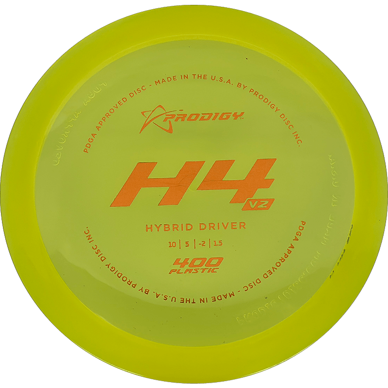 Prodigy Disc H4 V2 Prodigy Disc H4 V2 - 400 / 175g - Yellow (Orange Foil) - Skyline Disc Golf