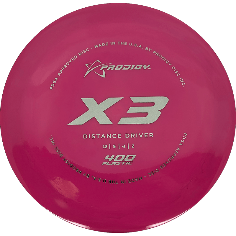 Prodigy Disc X3 Prodigy Disc X3 - 400 / 169g - Rose (Pewter) - Skyline Disc Golf