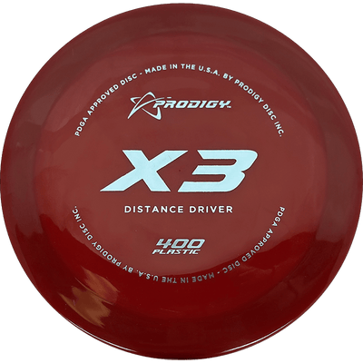 Prodigy Disc X3 Prodigy Disc X3 - 400 / 174g - Red Wine (Green Gold) - Skyline Disc Golf