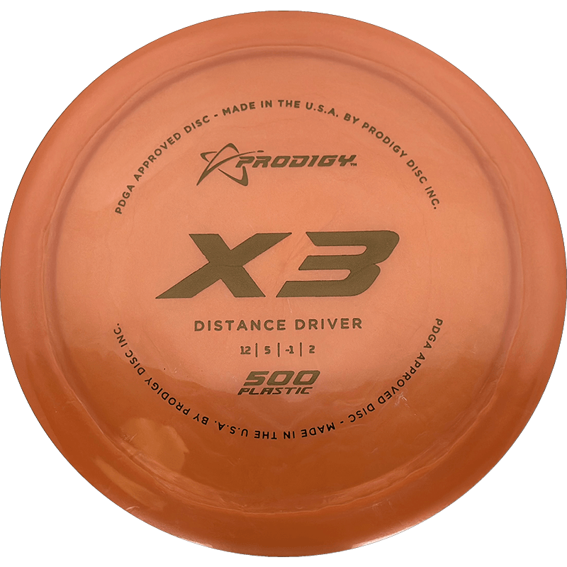 Prodigy Disc X3 Prodigy Disc X3 - 500 / 171g - Orange (Brown) - Skyline Disc Golf