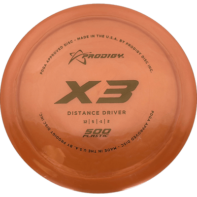 Prodigy Disc X3 Prodigy Disc X3 - 500 / 171g - Orange (Brown) - Skyline Disc Golf