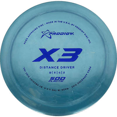 Prodigy Disc X3 Prodigy Disc X3 - 500 / 174g - Light Blue (Blue) - Skyline Disc Golf