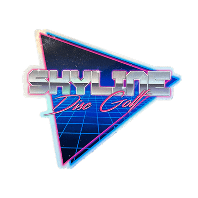 Vinyl Stickers Vinyl Stickers - Skyline / Retro Style - Metallic - Skyline Disc Golf