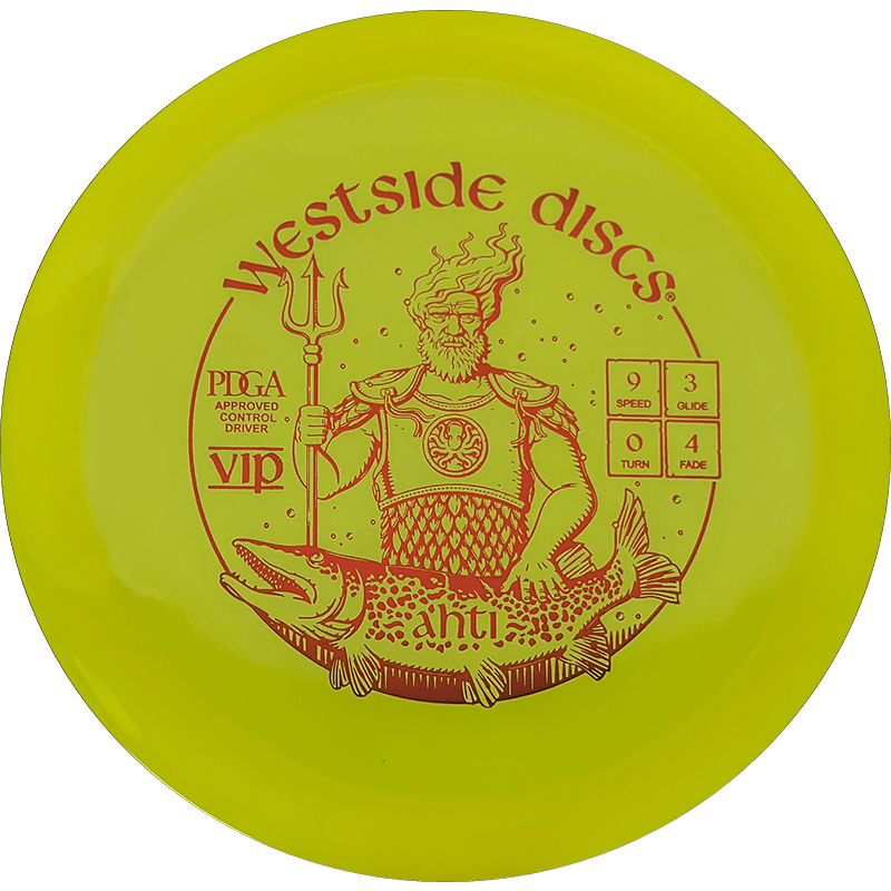 Westside Discs Ahti Westside Discs Ahti - VIP / 173g - Yellow (Red) *1005* - Skyline Disc Golf