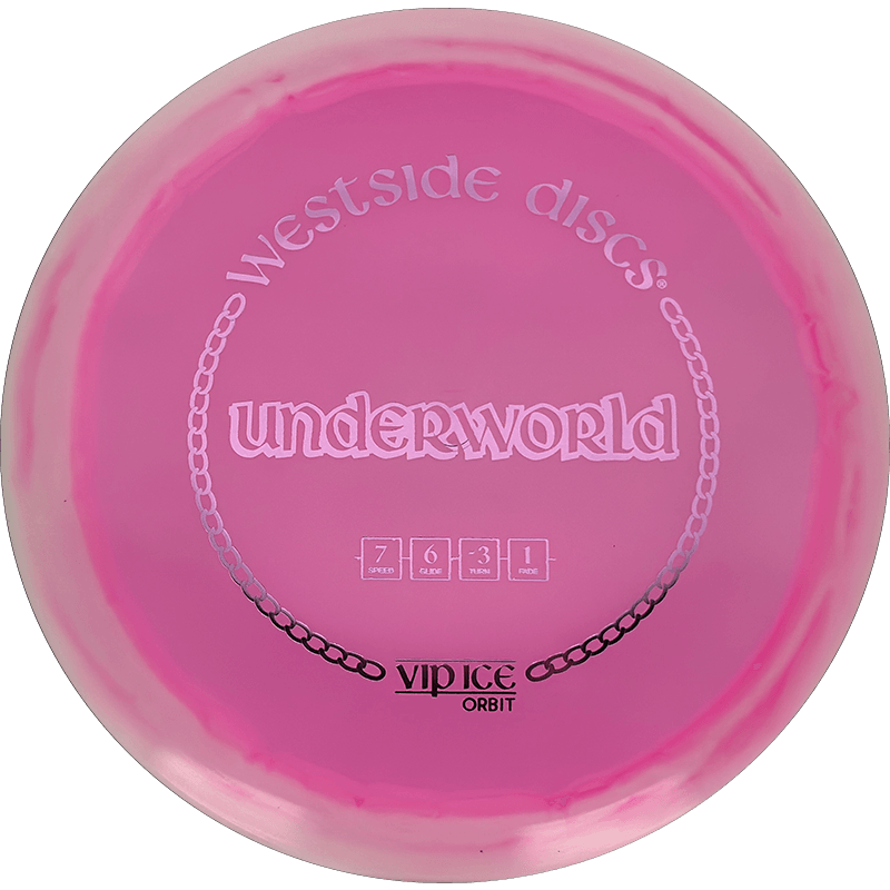 Westside Discs Underworld Westside Discs Underworld - VIP Ice Orbit / 173g - Pink (Pink Foil) *1061* - Skyline Disc Golf