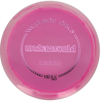 Westside Discs Underworld Westside Discs Underworld - VIP Ice Orbit / 173g - Pink (Pink Foil) *1062* - Skyline Disc Golf