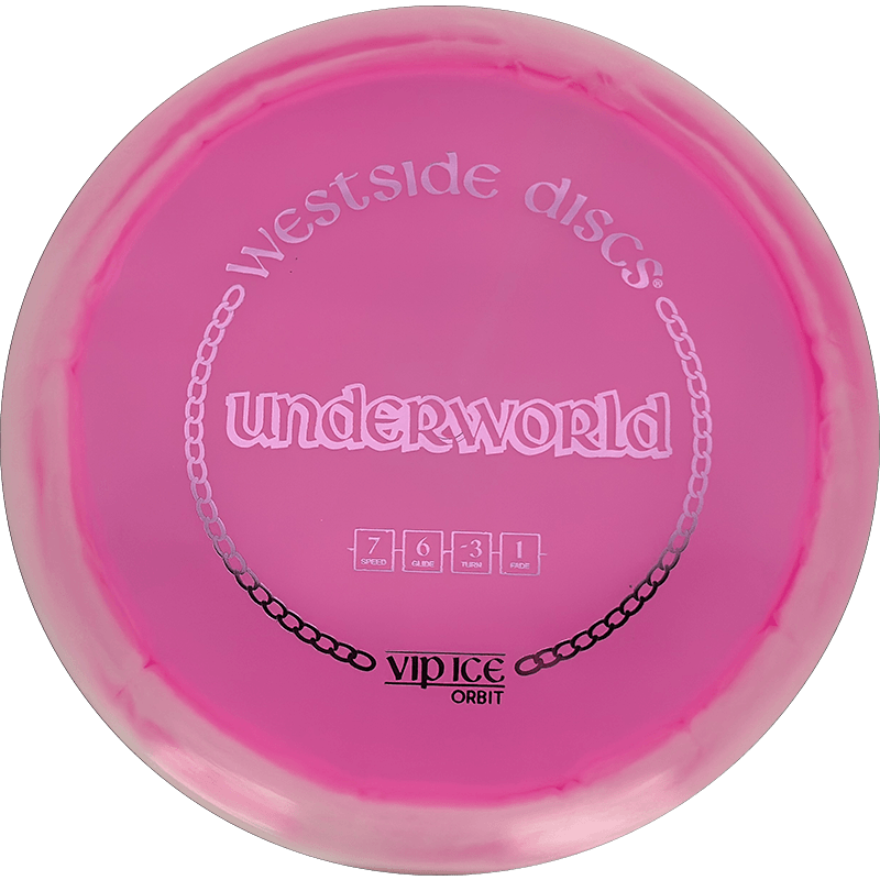 Westside Discs Underworld Westside Discs Underworld - VIP Ice Orbit / 173g - Pink (Pink Foil) *1065* - Skyline Disc Golf